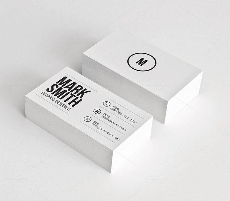 100 Tarjetas con serigrafía 1 tinta por ambos lados