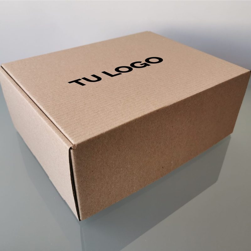 100 Cajas microcorrugado 25x20x10 cm con impresión