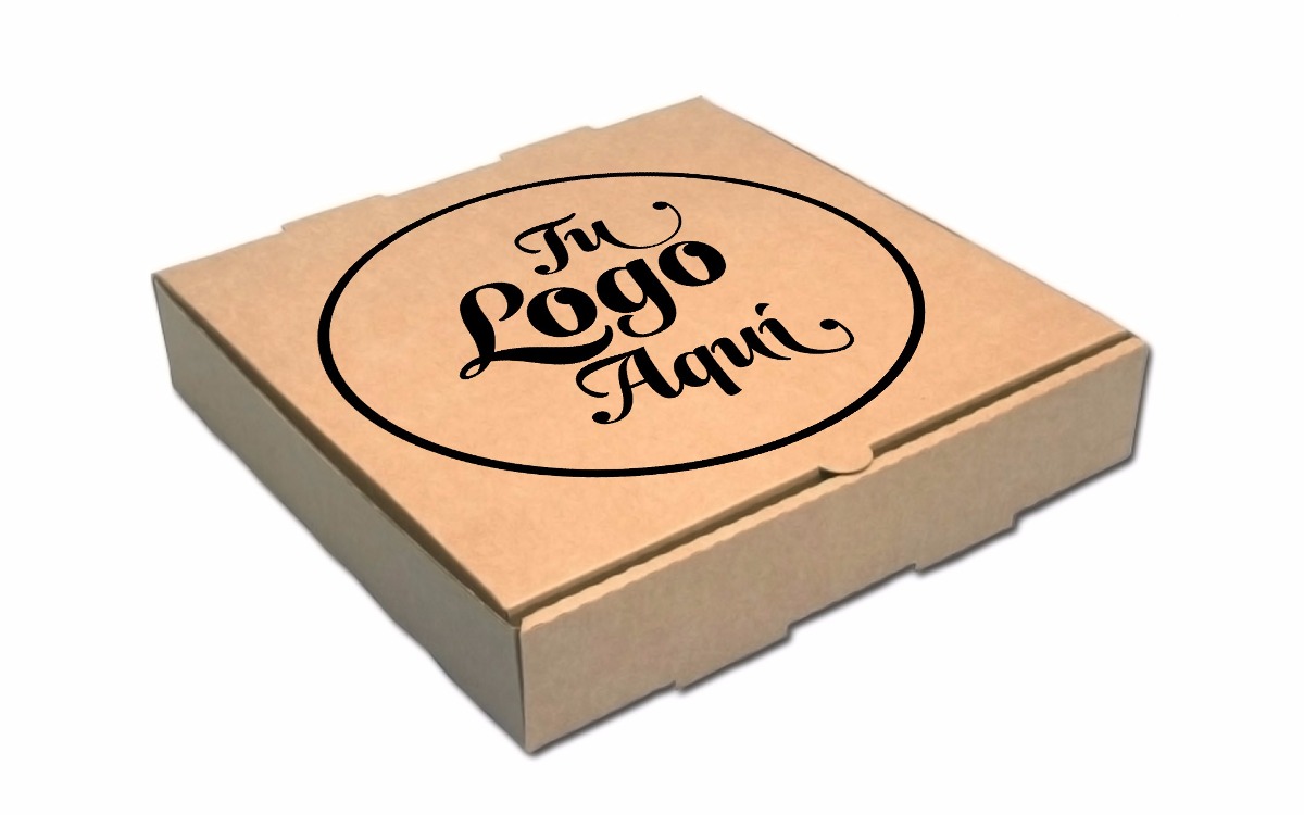 100 Cajas para Pizza con impresión 20 x 20 x 4