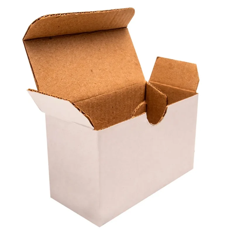 Caja de Microcorrugado blanca 9.5×4.5×5.5 cm